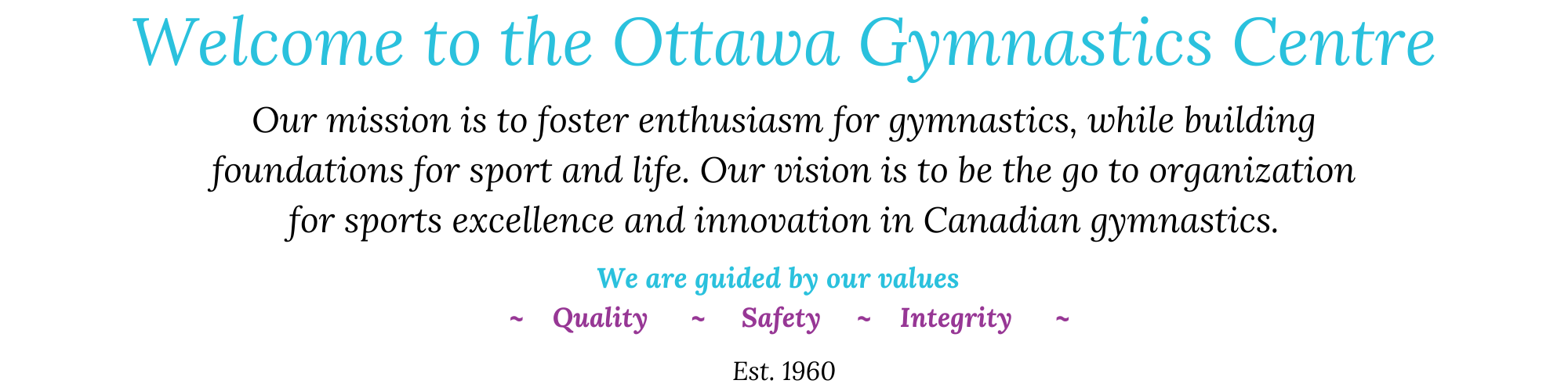 Home Page Ottawa Gymnastics Centre